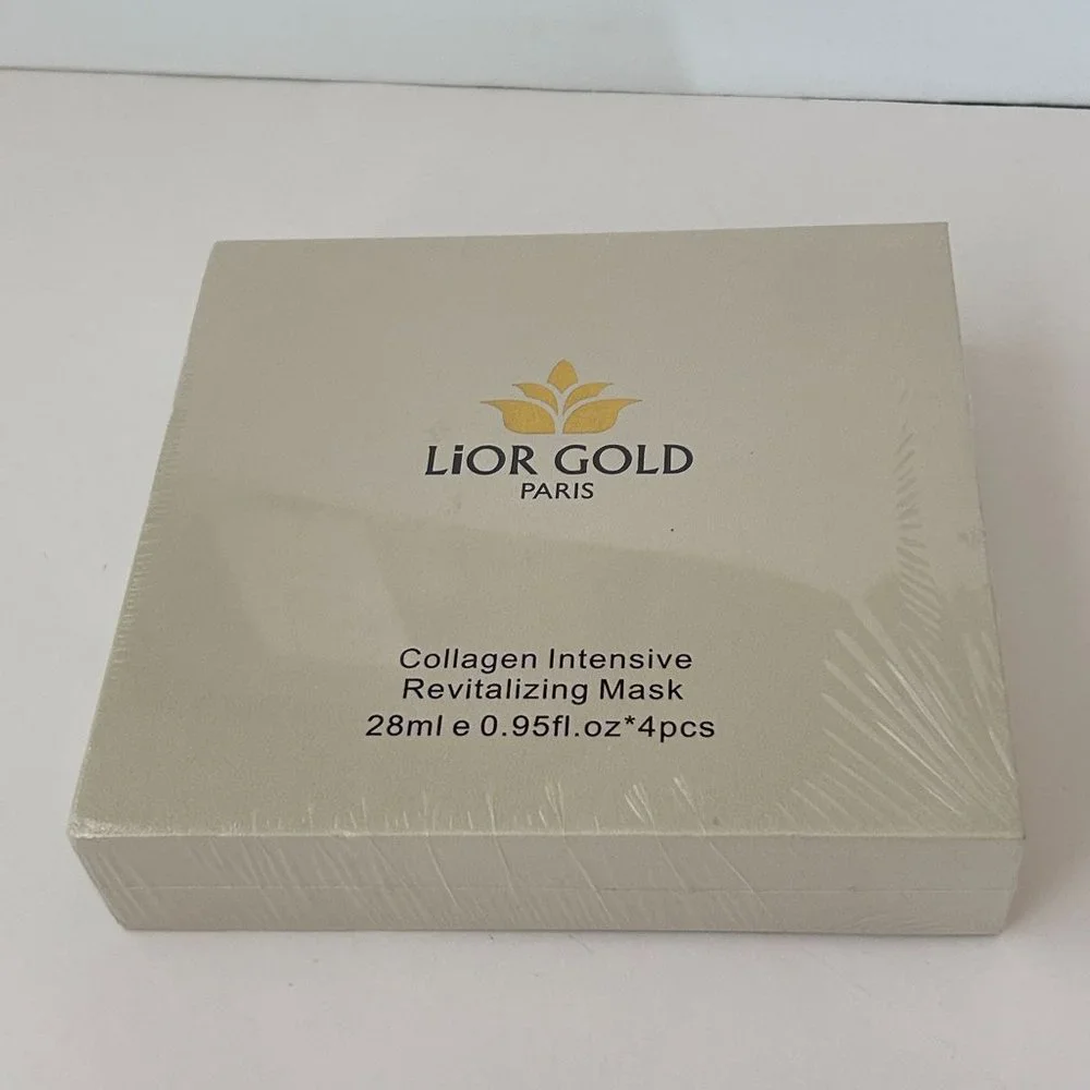 Lior Gold Collagen Intensive Revitalizing‎ Mask Paris France 28ml 4pcs New